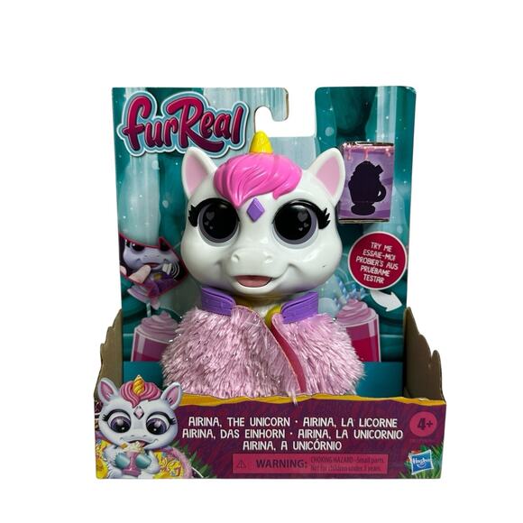 FurReal Airina the Unicorn Color-Change Interactive Feeding Toy New - Picture 1 of 4